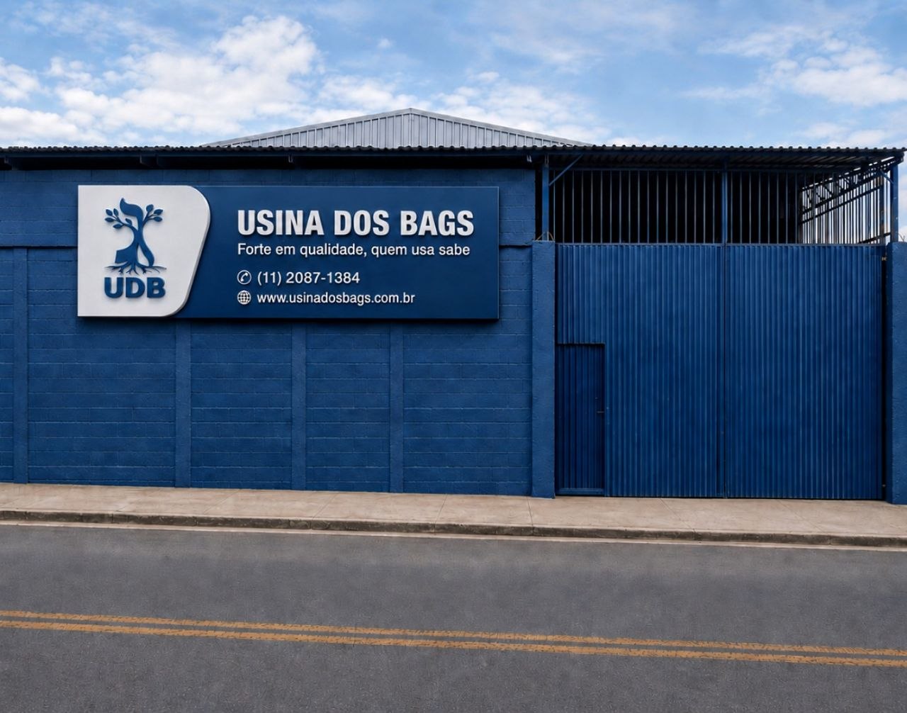 Fachada frontal da UDB — Usina dos Bags